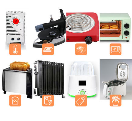 Termostato elettrico normale chiuso normale aperto con corrente di tensione VDE 250V / 12A