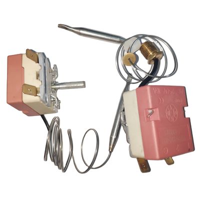 Termostato capillare per asciugatrice elettrica a bassa temperatura e a temperatura compresa tra 50 e 250 °C