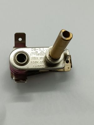 Termostato bimetallico regolabile con intervallo di temperatura 50-250 C e 100 cicli di resistenza